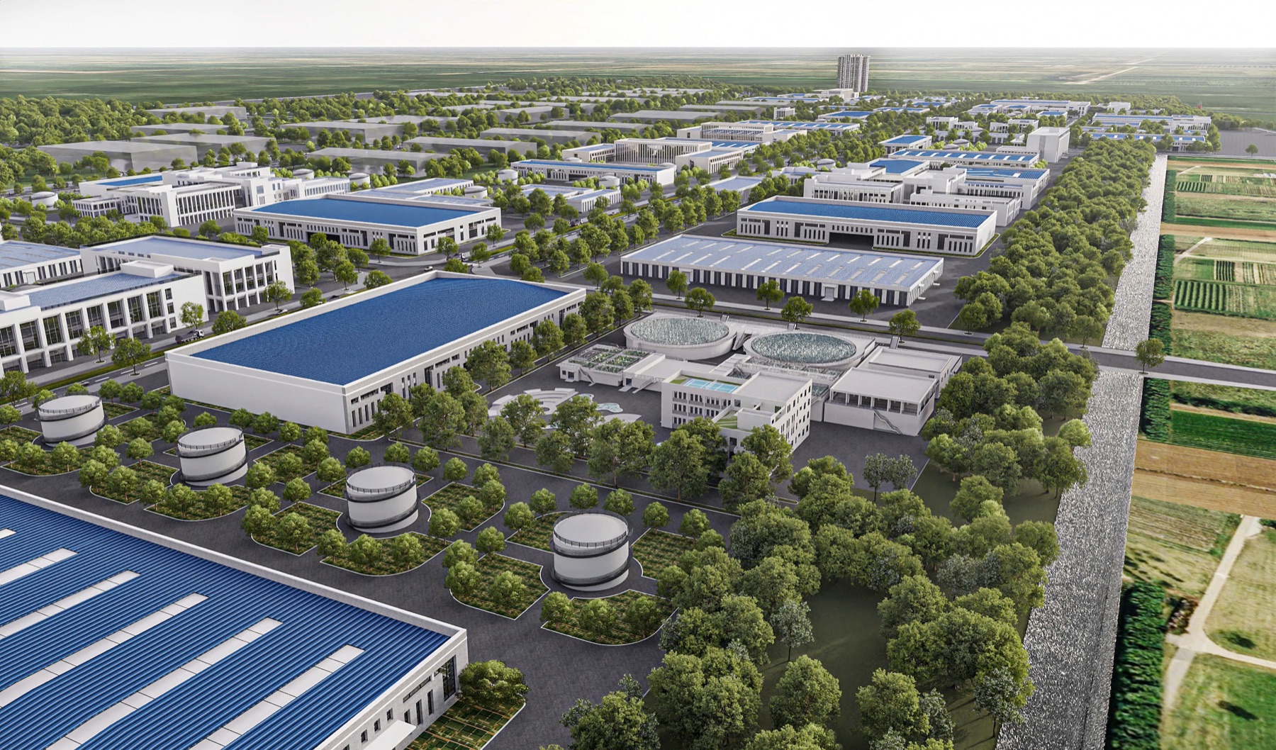 Phối cảnh KCN Quế Võ III – Phân khu 2